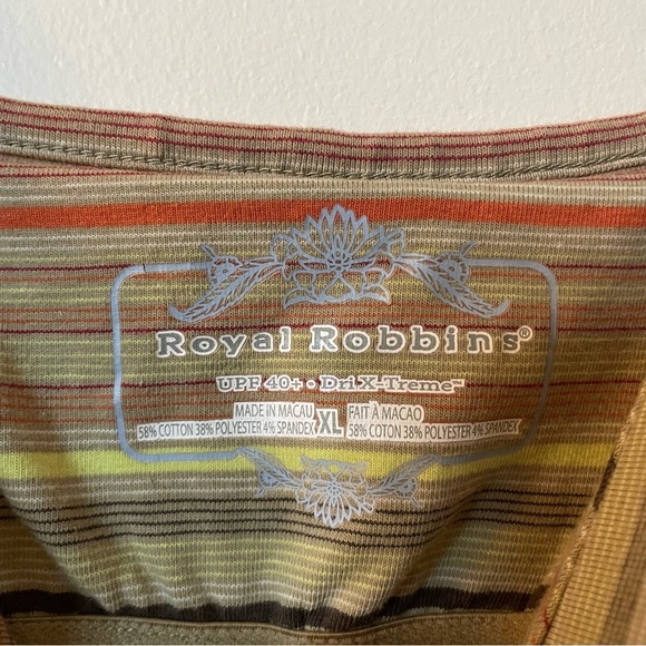 Royal Robbins UPF 40 Striped Multicolor Dress size XL - Picture 3 of 5